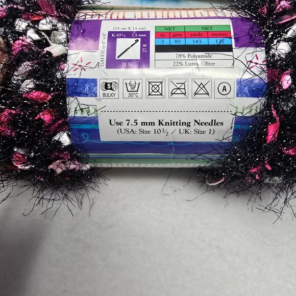 Yarn Bee Sassy Girl Eyelash Yarn Skeins 3 Oz Each Jan #622 Kimmy #614 Lot of 5 - Picture 6 of 12